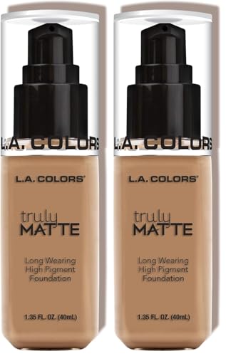 Image of L.A. COLORS Truly Matte Foundation, Sand, 1 Ounce (CLM356) (Pack of 2)