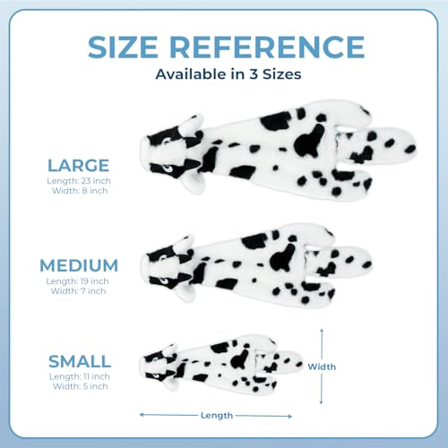 Image of 2-in-1 Fun Skin Stuffless Dog Squeaky Toy by Best Pet Supplies - Sheep & Cow, Medium