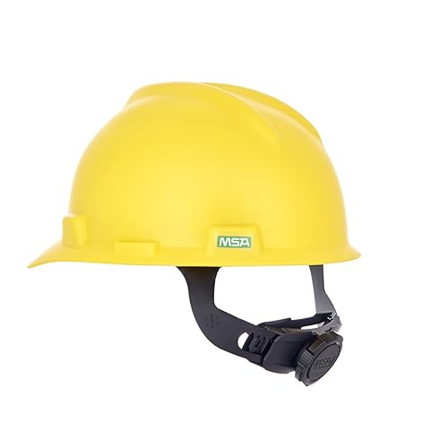 Vista 7 de MSA 10203092 V-Gard - Casco de seguridad estilo gorra, con suspensión de trinquete Fas-Trac III, carcasa de polietileno, protección contra impactos