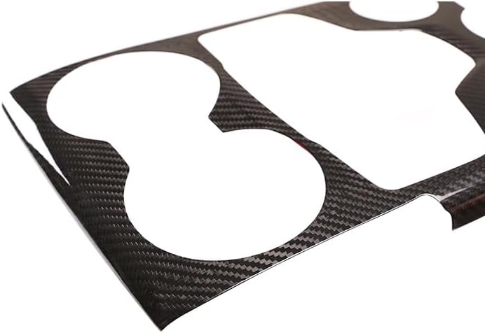Real Carbon Fiber Gear Shift Cup Panel for 2020-2023 Alfa Romeo Giulia Car Interior Accessories Decorative Sticker (Black)
