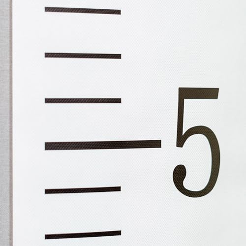 MUWEOL Canvas Removable Height Growth Chart - Growth Chart for Kids,Hanging Height Growth Chart for Kid\'s Room Decorations (Growth Chart Wood)