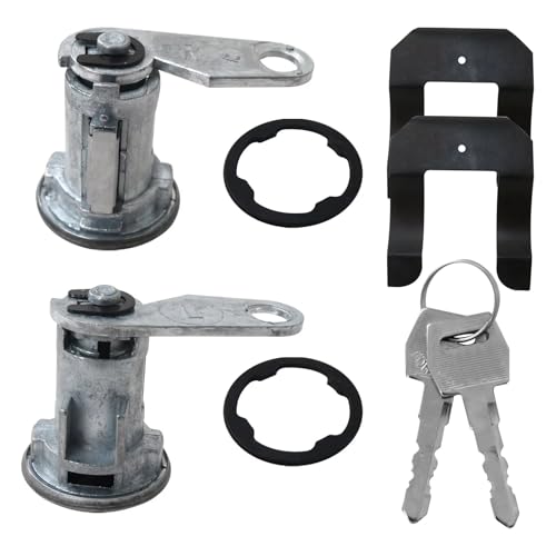 New Vehicle Door Lock Cylinder Set w/Keys Switch Kit Fit for Ford F250 XLT Lariat Standard Cab Pickup 2-Door 7.5L 460Cu. in. V8 Gas OHV Naturally Aspirated 1985 1986 1987 1988 1989 1990 1991