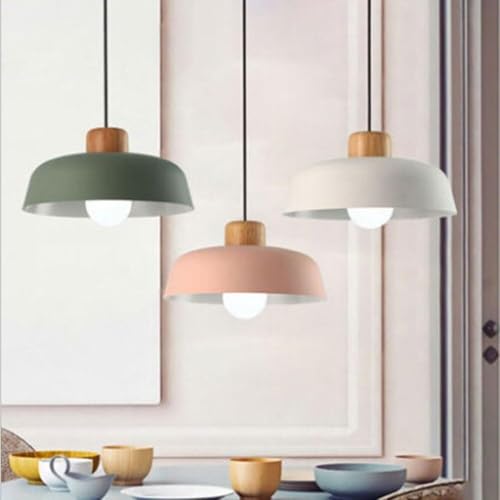 Lustre macaron E27 anti-éblouissement en métal mat pour chambre