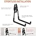 HUPBIPY Heavy Duty Garage Hooks 4 Pack, 5.1 inch Medium U Shaped Hanger, Wall Mounted Storage System, Power and Garden Tool Organizer, for Hanging Ladders, Hose, Bulk Items and More