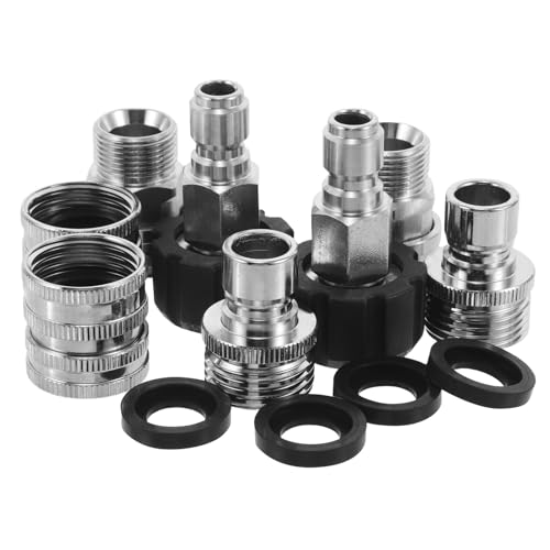 Veemoon �X�e�����X���������@�p�N�C�b�N�R�l�N�g�A�_�v�^�[�Z�b�g 3/8�C���`��]���p�� �K�[�f���z�[�X�݊� 2�Z�b�g ��� ���O���|�p