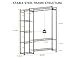 Wardrobe Closet,Portable Clothes Rack with 4 Tiers Shelves,Freestanding Closet Organizers and Storage System with Hanging Rods,Steel Clothing Rack Suitable for Cloakrooms,Bedrooms,Entrances,etc.Black