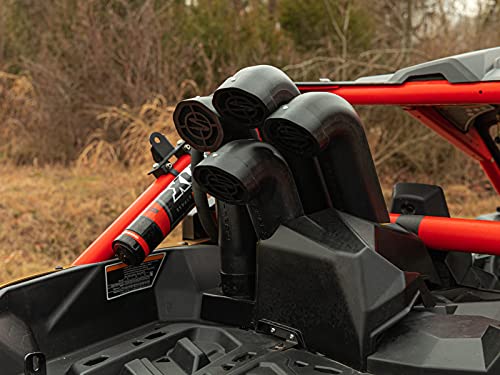 SuperATV Depth Finder Snorkel Kit for Can -Am Maverick X3 (See Fitment) | Puncture Proof Hoses for Durability | Riser Brackets Keep Everything Aligned Perfectly | Elevate Your Air Intake and Output by SuperATV - Image 2