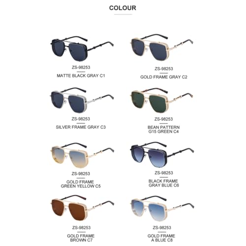 Lunettes de soleil Steampunk monture robuste contre les reflets