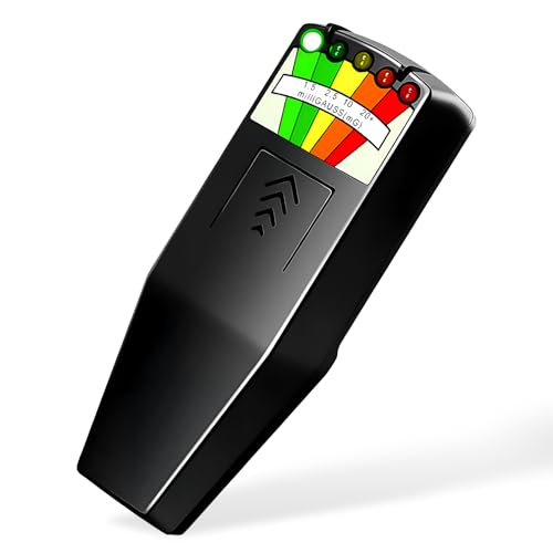 EMF Meter Magnetic Field Detector 5-LED Indicator Ghost Hunting Equipment for Home & Outdoor Inspections (50Hz-20000Hz)