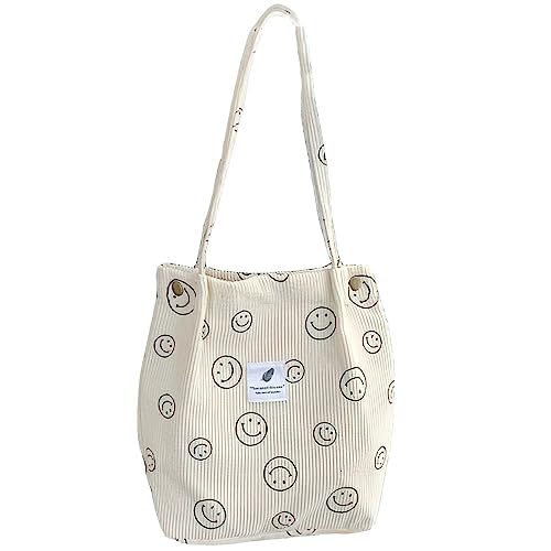 Bikasun Tote Bag Bolsa Compra Bolsa de Pana Grande para Mujer Bolsas de Bolsas para Compras Colegio Trabajar Viajar Bolsos Shopper Tela Bolsa de Playa Tela Bolso de Hombro, Beige