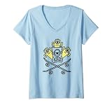 20MINS00061A-001 Mujer Minions Carl Skateboard Color Pop Poster Camiseta Cuello V