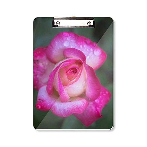 Porte-bloc A4 fleurs roses et pétales pour organiser vos documents de bureau