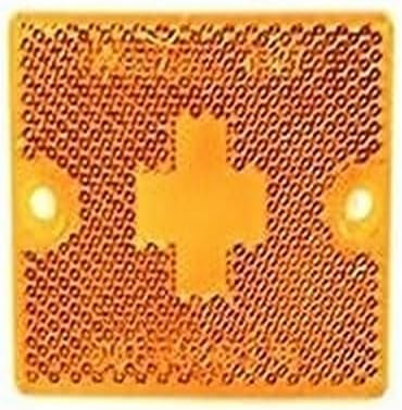 Wesbar 003338 Clearance/Side Marker Lights with Reflex Lens - Replacement Lens, Amber (3338) : Automotive