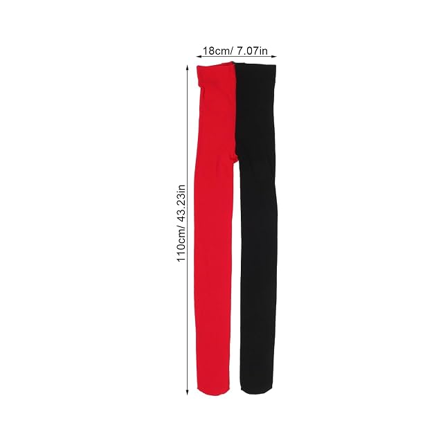 Foto 3 de 8 de Medias multicolor para mujer y rojo talla única