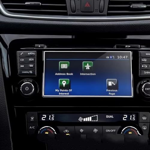 Film protecteur d'écran en verre trempé pour GPS voiture Nissan 16-18