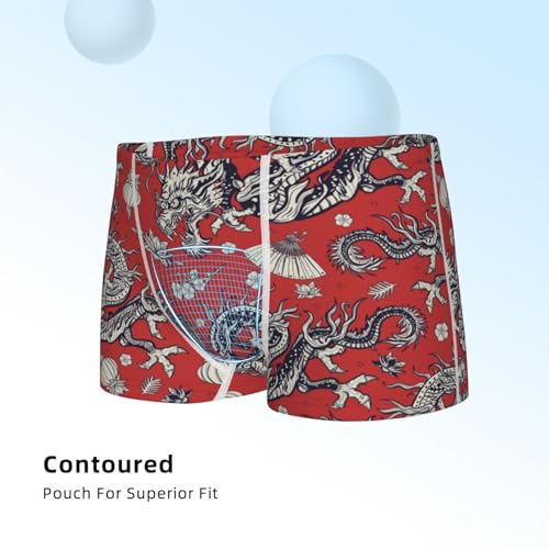 Boys' Cotton Boxer Brief Soft Underwear-Dragons4