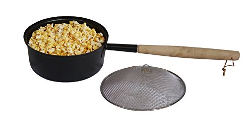 Gardeco COOK-POPCORNPAN Pop Corn Making Pan, Black, 67 x 26 x 18.5 cm