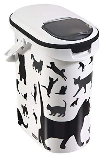 Curver Futter-Container mit Katzen-Silhouette 10 Liter für ca. 4kg Futter