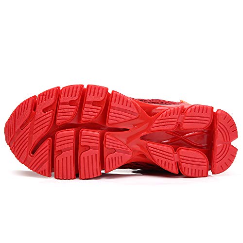 SKDOIUL red Sneakers for Men mesh Breathable Comfort Fashion Sport Athletic Running Walking Shoes Man Runner Jogging Shoes Casual Tennis Trainers Size 12