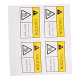 ULTECHNOVO Lot De 4 Autocollants Davertissement De Surchauffe Pour La Sécurité Des Radiateurs