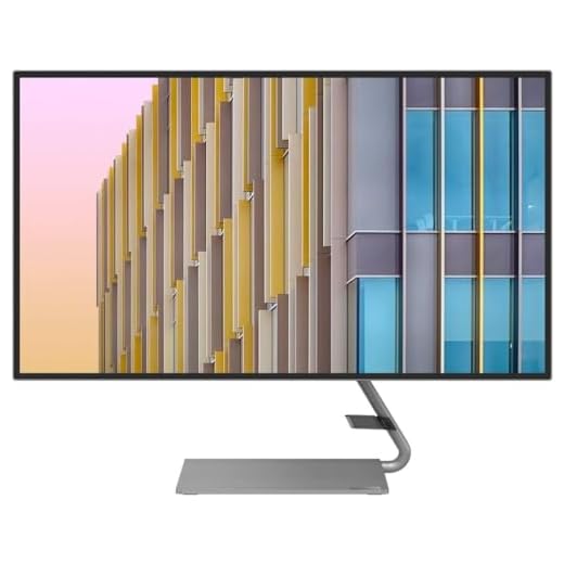 Lenovo Q27h-10 27-Inch Monitor, QHD (2560 x 1440), IPS, LED Backlit, 16:9, AMD FreeSync, USB-C, 4-Side Borderless, 75Hz, 4ms Response Time, 99% sRGB, Tilt, HDMI, DP 1.2, Low Blue Light, 66A7GCC2US