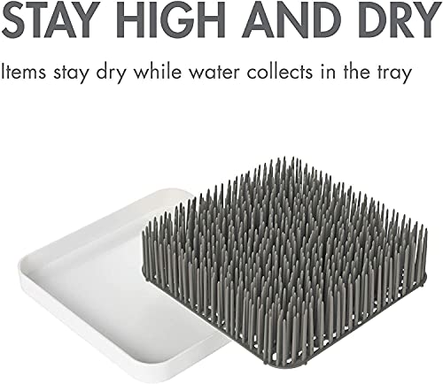 Image of Boon Grass Countertop Baby Bottle Drying Rack, Gray