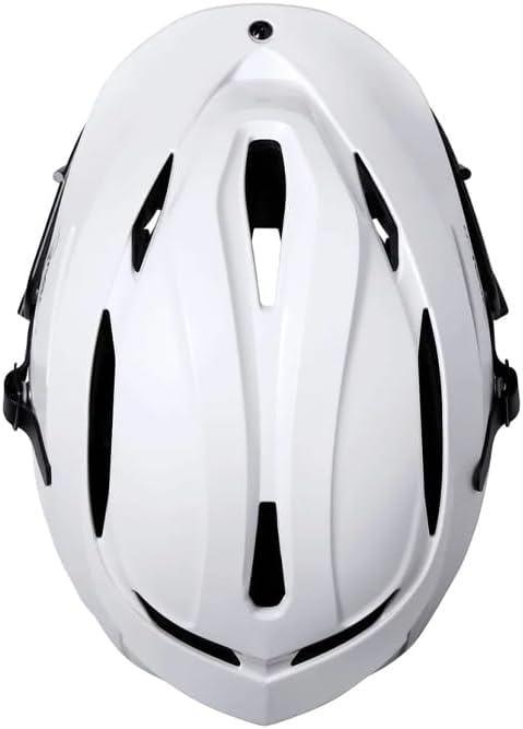 STX Rival Jr Lacrosse Helmet (White Shell/Silver Mask)