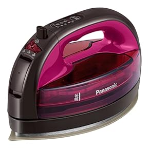 コードレス蒸気アイロンスマートランプ付き1000 Wピンクホワイトアイロン可愛い コードレス蒸気アイロン、スマートランプ付き、1000 W (ピンク