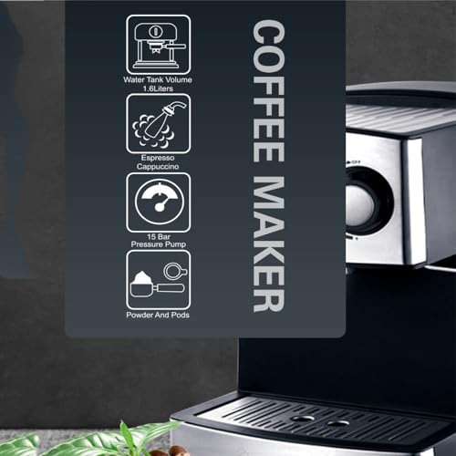 Cafetera Semiautomática con Espumador 1.6 L miniatura 3