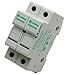 Littelfuse LPHV002 Fuse Holder, Finger Safe, 30A, 1000VDC, LPSM, 2P, 20kAIC