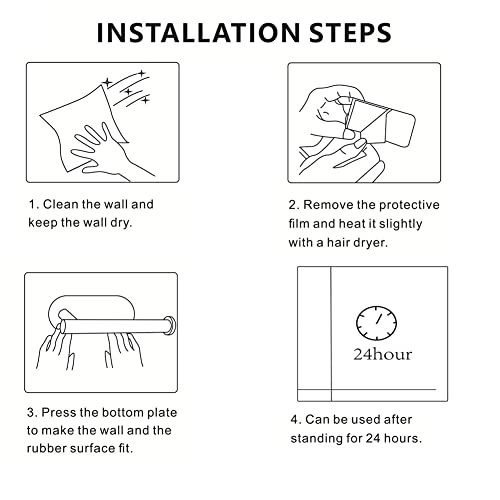 Umbworld Toilet Paper Holder, Self Adhesive 3M Toilet Roll Holder, No Drilling Sticky Waterproof Rustproof Toilet Tissue Dispenser For Bathroom And Washroom, Sus304 Stainless Steel (Gold) #TOP4