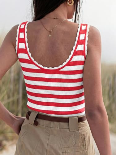 Image of Tankaneo Womens V Neck Tank Tops 2026 Sleeveless Ribbed Knit Shirts Summer Casual Sexy Sweater Vest