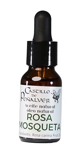 Castillo de Peñalver - Aceite Puro de Rosa Mosqueta 15ml - Tratamiento Intensivo para Cicatrices, Estrías y Manchas - Aceite Facial y Corporal Regenerador 100% Natural - Antiedad y Antioxidante