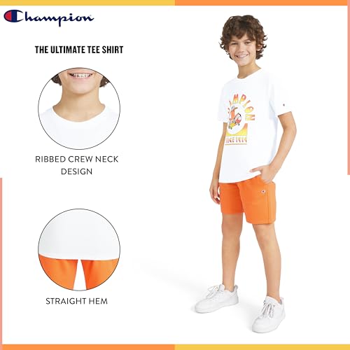 Image of Champion Boys 2 Piece Short Sleeve Shirt and Mesh Shorts Sets