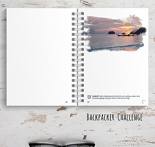 Foto von Reisetagebuch Thailand zum selberschreiben/als Abschiedsgeschenk - DIN A5 mit interaktiven Aufgaben und Challenges und Reise-Zitaten