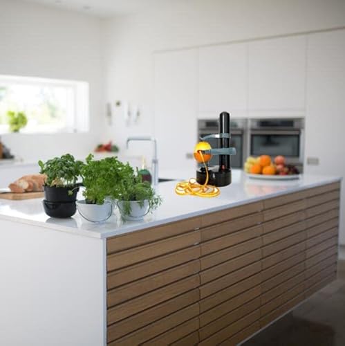 Electric Potato Peeler For Kitchen Vegetable Peelers For Zucchini Carrot Automatic Potato Peeler Electric Peeler Fruit Peeler For Apples Orange Mango Lemon Kiwi Rotate Express (Black) #TOP5