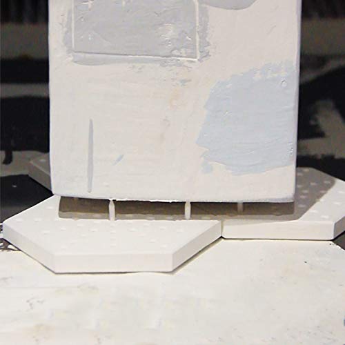 Mocohana® Multi Holes Thermal Insulation Fireproof Pottery Clay Firing Mat & Pins Set Kiln Tool Accessories #TOP4