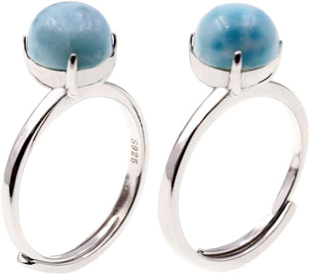 三大ヒーリングストーン 癒し系 ラリマー リング ペクトライトパワーストーンアクセサリー 天然石リング