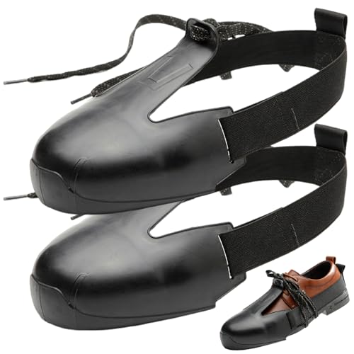 Roofing Shoes Plastic Roofing Boots Anti-Slip Roof Shoes with Elastic Band Comfortable Roofing Shoes for Men Women Outdoor Roofing Work Construction Protector, Roofing Shoes