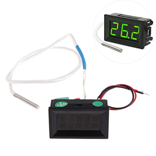 appuivbt LED Display Digital Thermometer 12V Temperature Meter K-Type XH-B310 Thermocouple Sensor Tester Thermograph