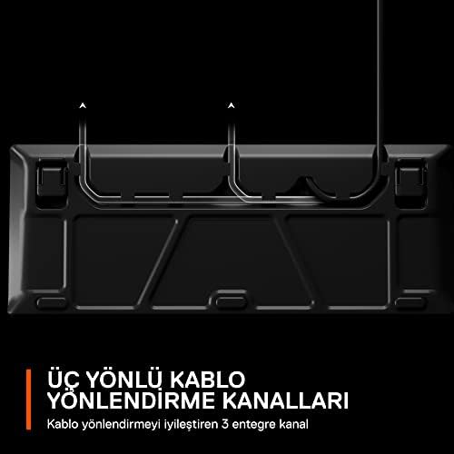 steelseries Apex 3 TKL Türkçe Gaming Klavye Tenkeyless, 8 Bölge RGB Aydınlatma Türkçe QWERTY - Görsel 8