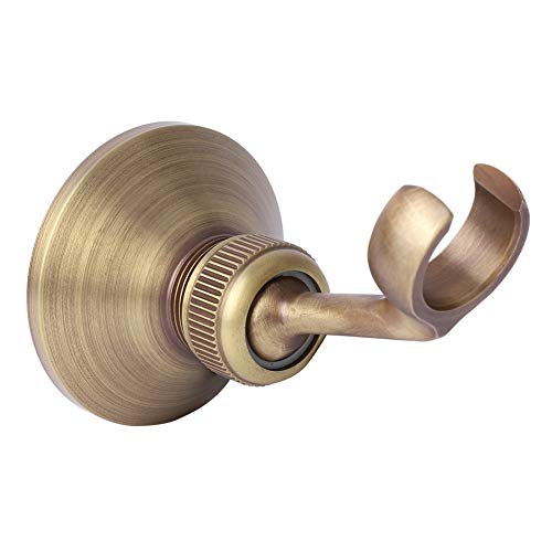 Nikou Soporte para Cabezal de Ducha Ajustable Latón galvanoplástico Soporte para Cabezal de Ducha Soporte Base para Accesorios de baño para el hogar 1 Paquete