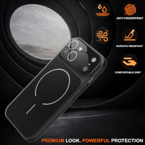 Image of SHINESTAR Premium Luxury Case Compatible with iPhone 13 | Protective Back Cover with Camera Lens Safety | Wireless Charging Support | Slim Fit Durable Design | Enhanced Grip Protection Black