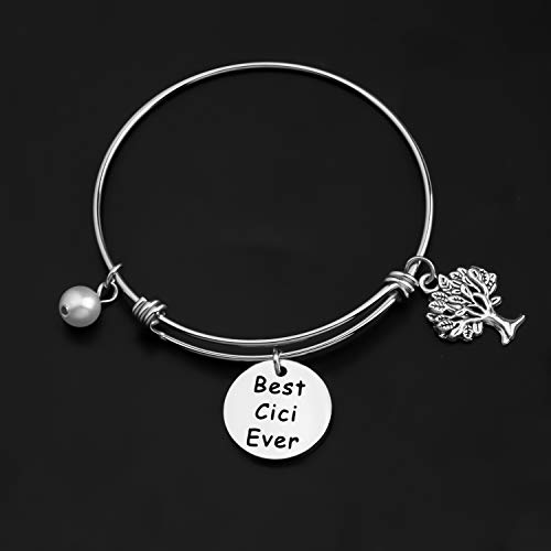 CENWA Cici Gift Best Cici Ever Bracelet Gifts for Cici Grandma Birthday Present4