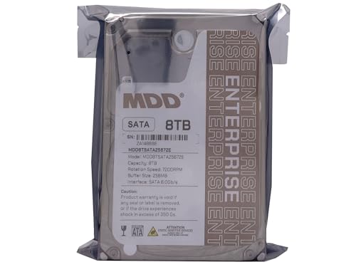Image of MDD MDD8TSATA25672E 8TB 7200RPM 256MB Cache SATA 6.0Gb /s 3.5-inch Enterprise Hard Drive (Renewed)