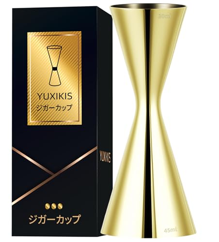 YUXIKIS ���W���[�J�b�v 30/45ml�A�v�ʃJ�b�v�A�W�K�[�J�b�v�A�ڐ���t���J�N�e���ʔt�A�E�C�X�L�[ �v�ʁA��̌^ 304�X�e�����X�|�A�o�[�e���_�[�������߁A�J�N�e�����V�s�t��