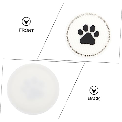 Portavasos de gato para carro HEALLILY en PVC blanco miniatura 3