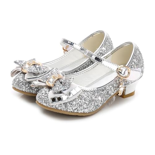 Flower Girls Dress Shoes Toddler Kids Wedding Low Heel Mary Jane Shoes Glitter Flat Shoes Toddler Girl Wedding Sandals2