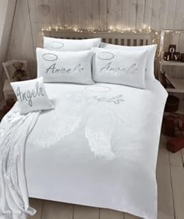 INSAFIANS Teddy Fleece Duvet Cover Angel Wings with cushion cover and throw (Pink, Cushion Cover Only)