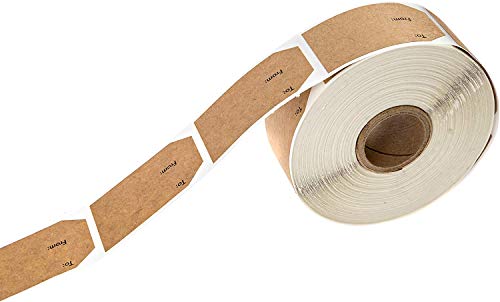 1.15" X 2" Natural Brown Kraft To And From Gift Tag Stickers / 500 Brown Kraft To From Present Labels/Christmas Holiday Present Labels/Made In The Usa #TOP2